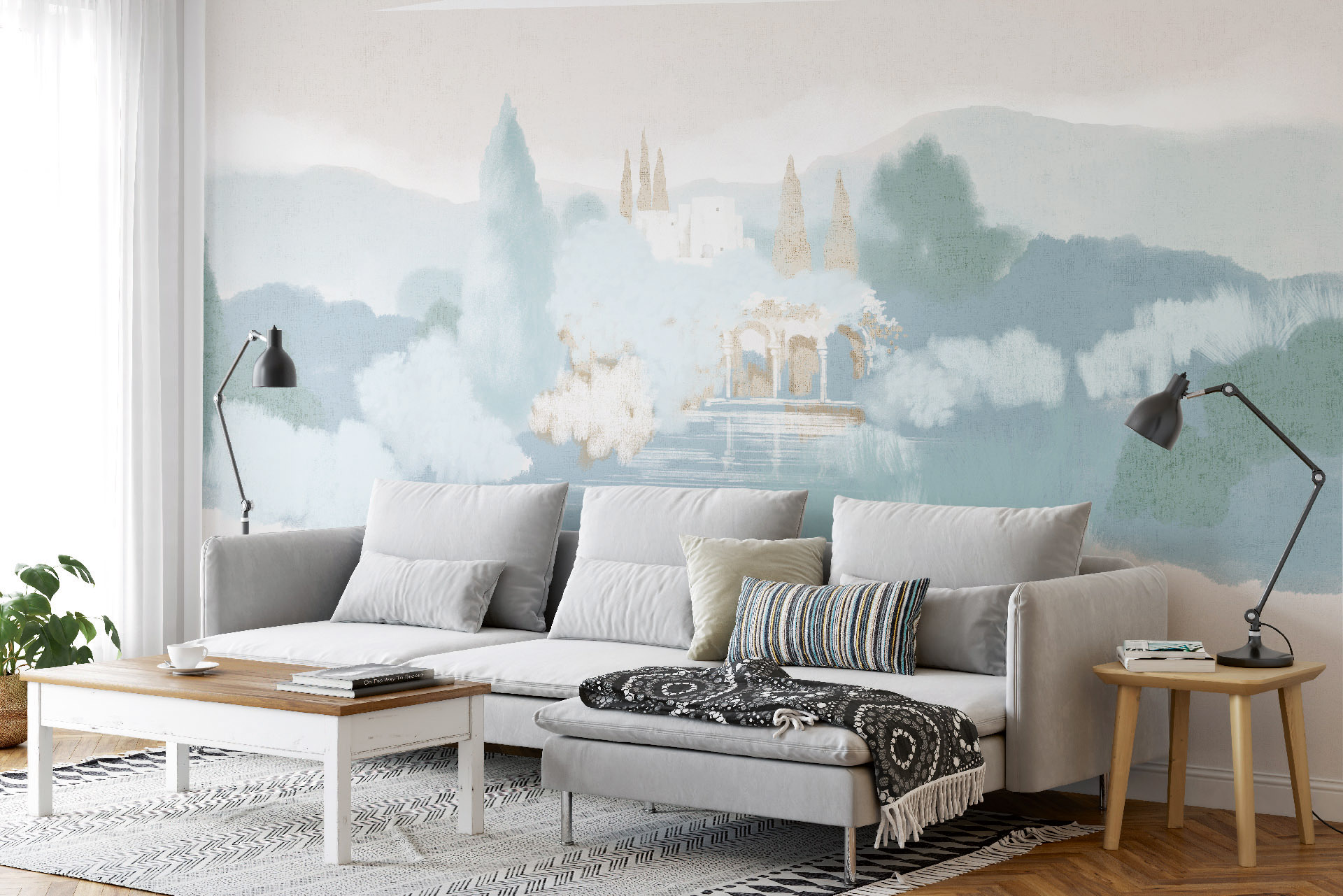 Панно Loymina Пейзаж 2 Киммерия ART12 003 3×4 фото в интерьере